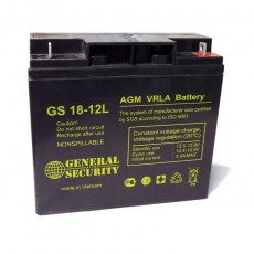 Аккумуляторная батарея GS 18-12 - Универсал-Системы Безопасности, нижний тагил, видеонаблюдение, установка видеонаблюдения,СКУД, система контроля доступом